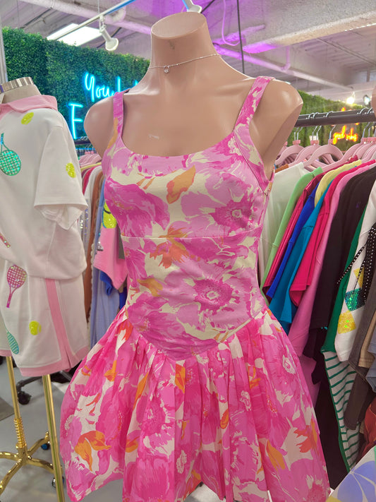 Koko - Pink Floral Tennis Dress